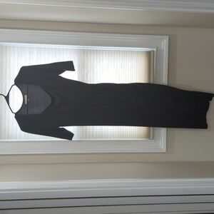 Wayf Black Ruched Dress